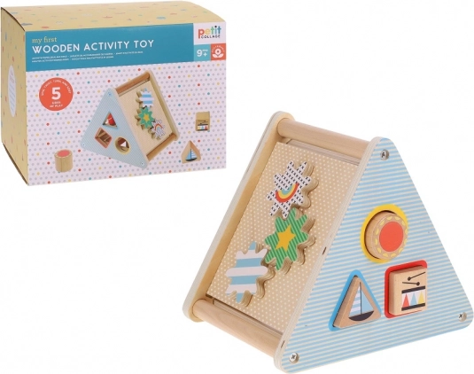 Petit Collage moja prvá drevená aktívna hračka