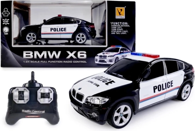 Diaľkovo ovládané policajné auto v štýle BMW X6