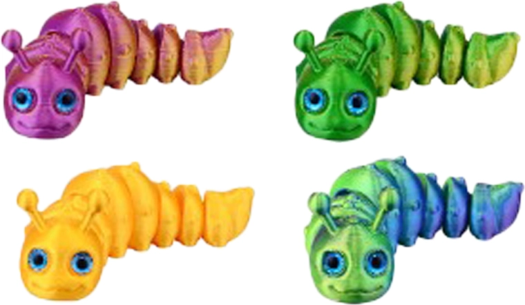 Magická 3D húsenica 10 cm