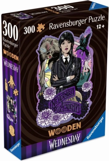 Drevené puzzle Wednesday 300 dielikov Ravensburger