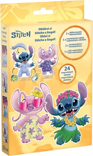 Magnetické obliekanie s omaľovánkou Lilo & Stitch