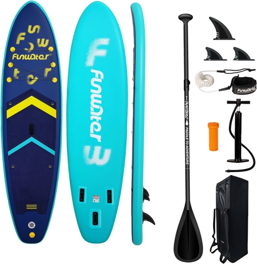 FunWater nafukovací paddleboard SUP, 350 × 86 × 15 cm, námornícka modrá