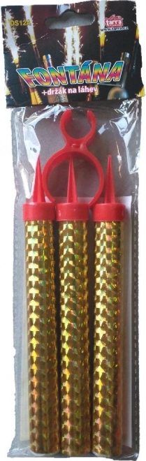 Zlatá fontána na párty s držiakom na fľašu 40 sekúnd