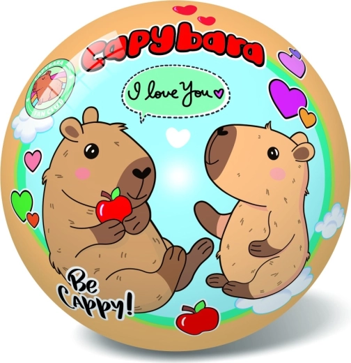 Lopta s motívom kapybary 14 cm