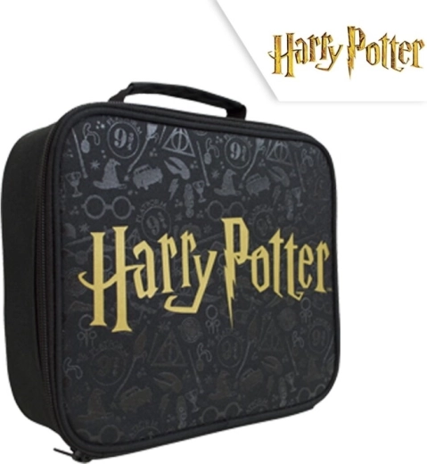 Harry Potter raňajková taška s logom čierna