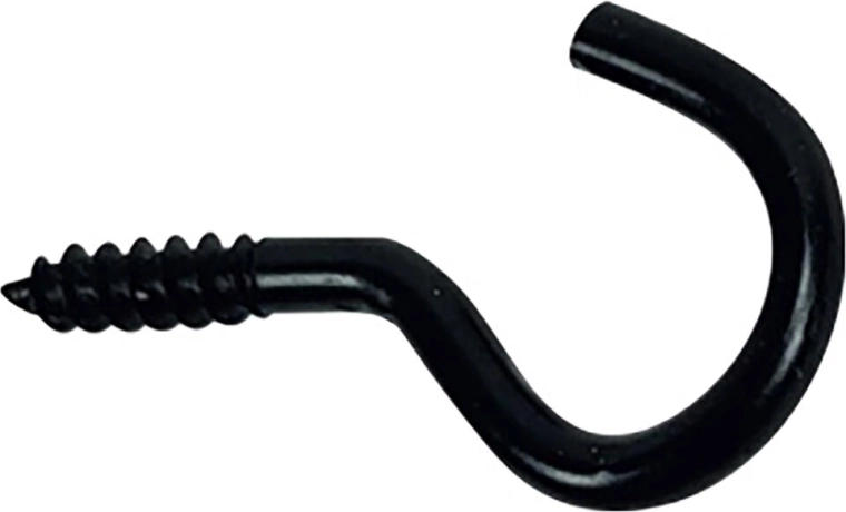 Otvorené očko 16 × 35 mm čierne (10 ks)