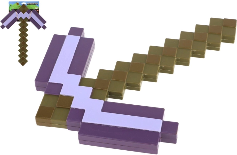 krumpáč minecraft očarovaný plastový 42 cm na karte