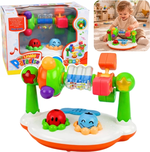 Interaktívna hudobná hračka pre bábätko so svetlami a zvukmi