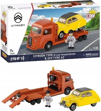 Cobi Citroën Type H auto transporter a Citroën 2CV AZ stavebnica (278 dielikov)