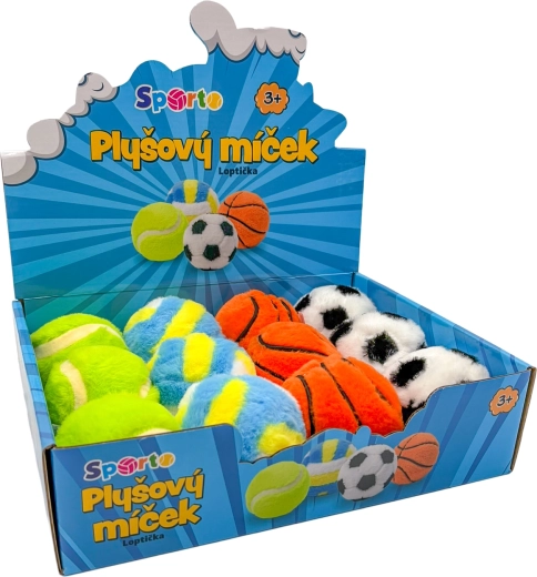 Športová plyšová loptička – 1 kus