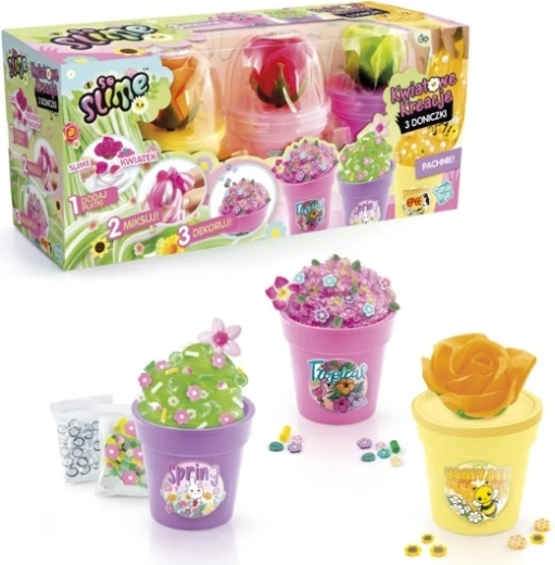 Epee So Slime kvetinové kreácie – 3 kvetináčiky