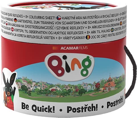 Kartová hra POSTREH! BING v tube (30 kariet)