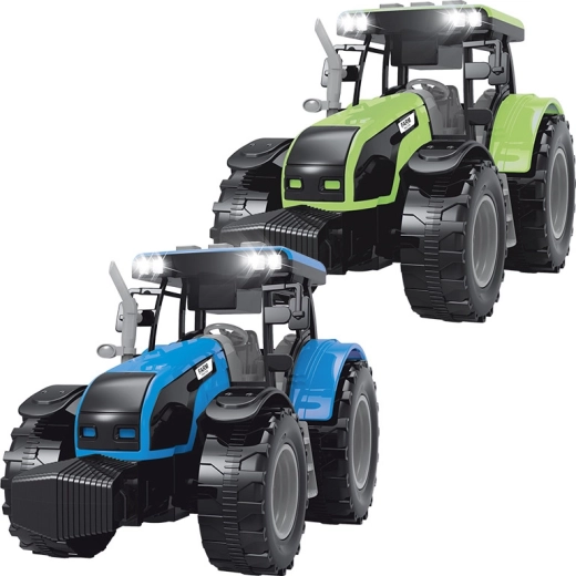 FARM SERVICE traktor so zvukmi a svetlami zeleno‑sivý 1:32