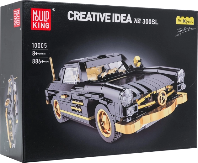 Stavebnica retro automobilu s 886 dielikmi
