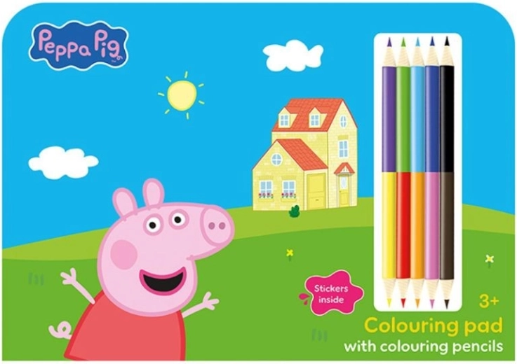 Kresliaca sada s pastelkami Prasiatko Peppa