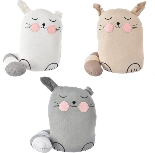 Plyšová dverná zarážka mačka 21 cm (3 varianty)