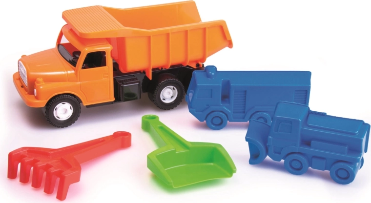 DINO Tatra 148 sklápačka oranžová, pieskový set