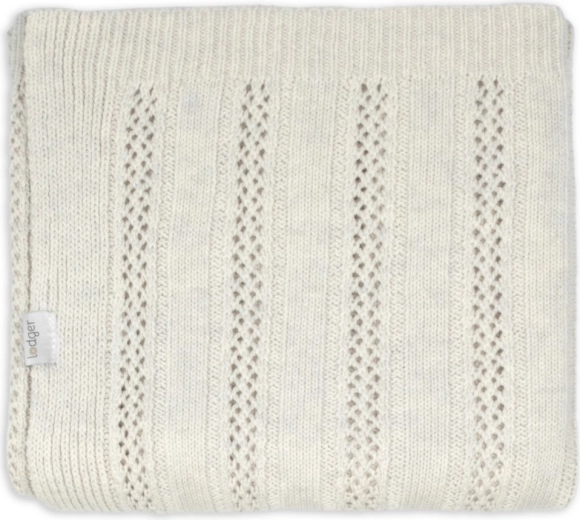 Lodger deka pre novorodencov z merino vlny tan birch