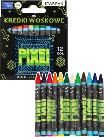 Voskovky Pixel – sada 12 farieb