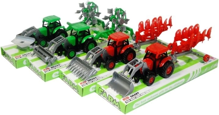 Traktor s prídavným strojom