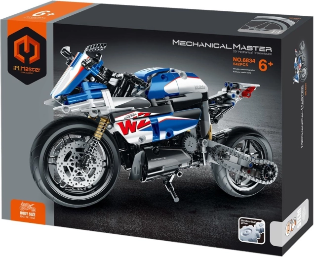 Stavebnica iM.Master mechanická športová motorka 542 dielov