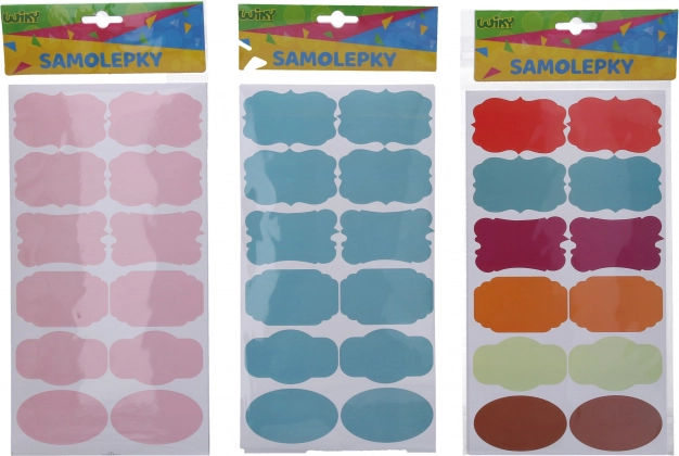 Farebné nálepky na koreničky a menovky