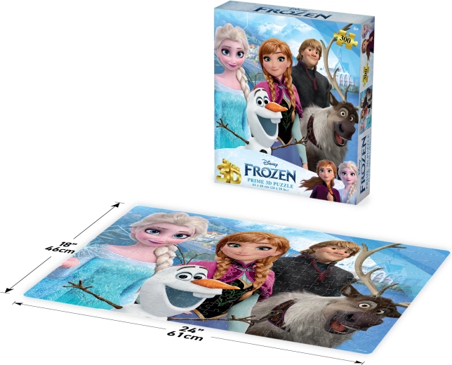 3D puzzle Disney Ľadové kráľovstvo 300 dielikov