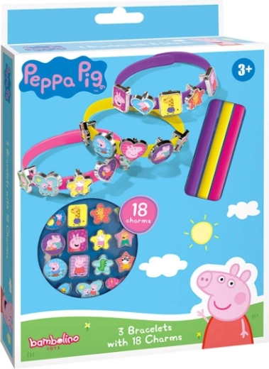 Súprava na výrobu náramkov s príveskami Peppa Pig
