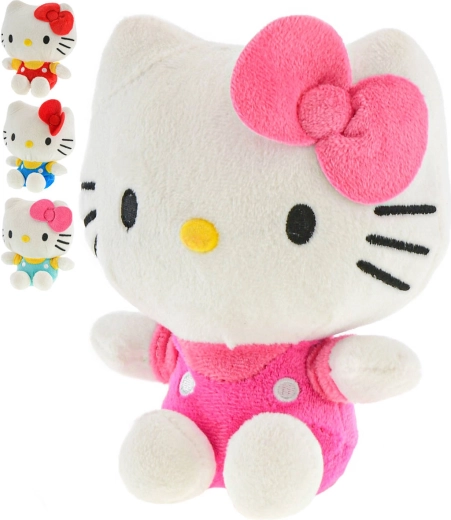 Plyšová hračka Hello Kitty sediaca 16 cm (4 farebné varianty) - 1 kus