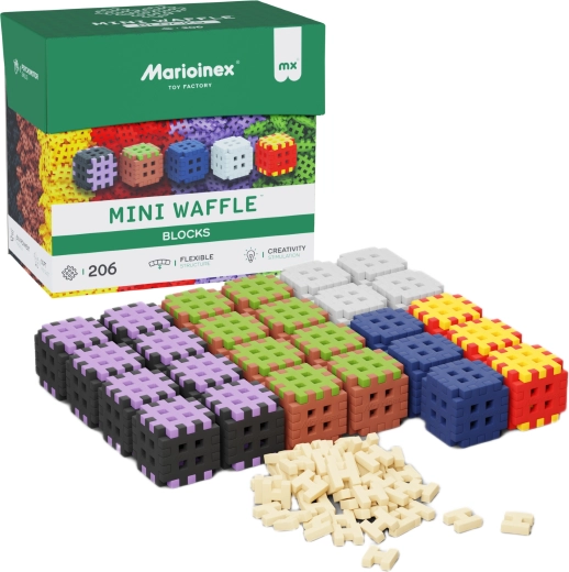Stavebnica mini waffle blocks 206 ks MARIOINEX
