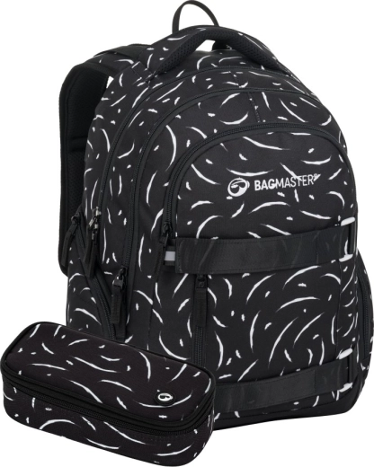 Bagmaster Nomad 25 študentský set čierno-biely