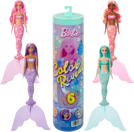 Barbie Color Reveal prekvapenie – morská panna s doplnkami