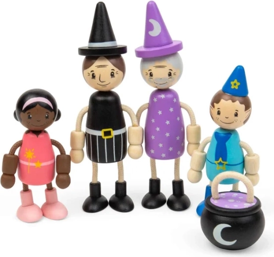 Bigjigs Toys sada bábik do domčeka – rozprávkové bytosti