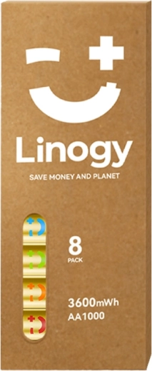 Sada nabíjateľných batérií AA LINOGY Li‑ion Pro (8 ks)