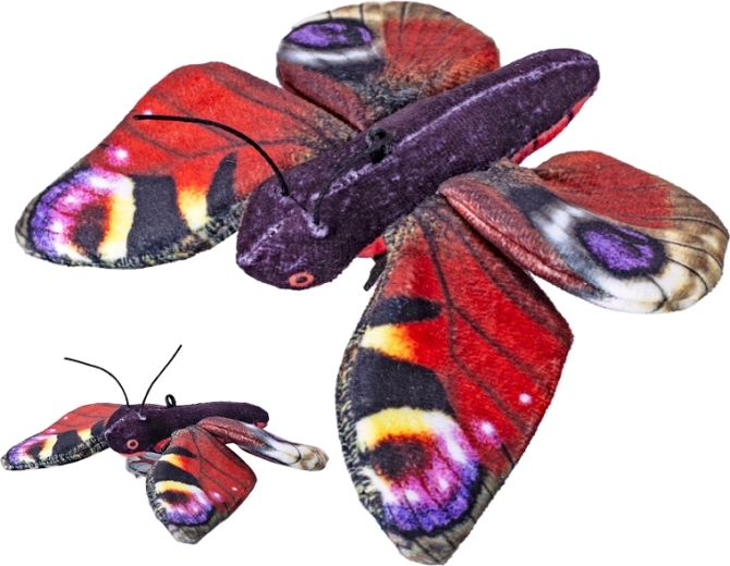 Plyšový motýľ babôčka admirál 14 cm