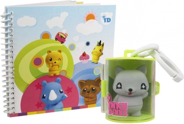 Inky Dinks zápisník a kľúčenka s pečiatkou Tiskačík