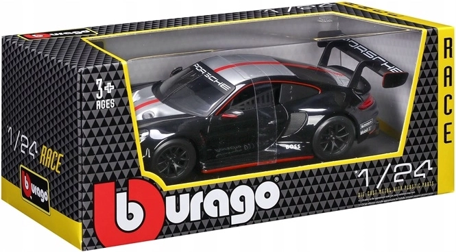 Bburago Porsche 911 GT3 Racing Launch 1:24 čierna