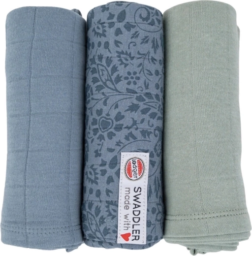 Lodger swaddler Flower tribe ocean – sada 3 kusov 70 × 70 cm