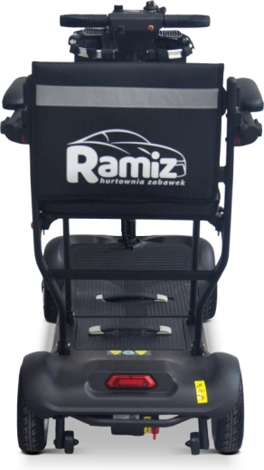 Elektrický štvorkolový skúter pre seniorov EasyGo – čierny