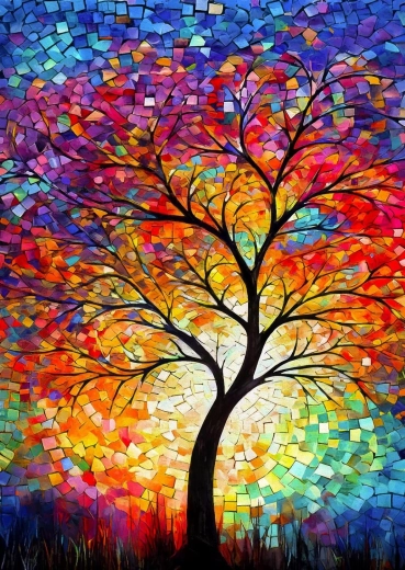 Enjoy puzzle Jesenný strom života 1000 dielikov