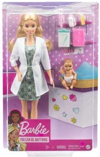 Bábika Barbie pediatrička s bábätkom