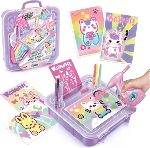 EPEE Project Art kufrík pre malé umelkyne kawaii s elektronickým airbrushom