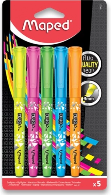 MAPED Zvýrazňovače Fluo Peps 5 ks