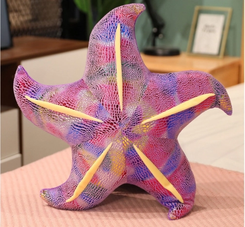 Plyšová fialová hviezdica – vankúš 45 cm