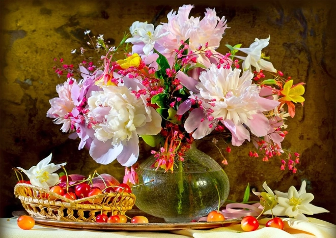 Puzzle krása pivoniek 1000 dielikov