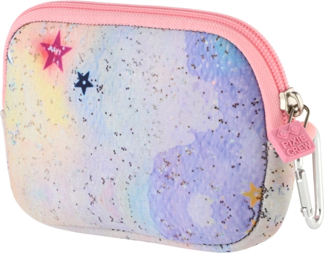 Pixie Crew malé ružové vrecko Glitternox s pixelmi