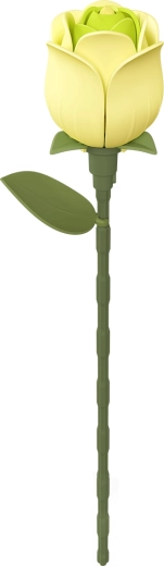 Robotime ROKR Floral Art 3D puzzle – zelená ruža, 37 dielikov