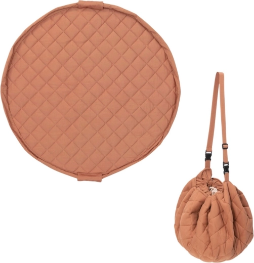 Play&Go Noomad soft organická hracia deka a vak na hračky tawny brown