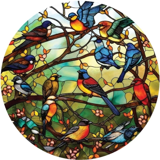 Guľaté puzzle Vitráž Lesný zbor 570 dielikov