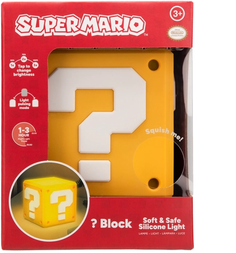 Super Mario SquishyGlo svetlo – Question blok